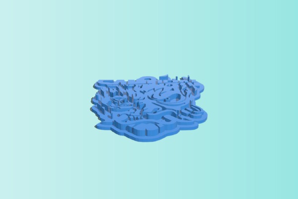 Cyberpunk 2077 Samurai Logo Keychain | 3d print model