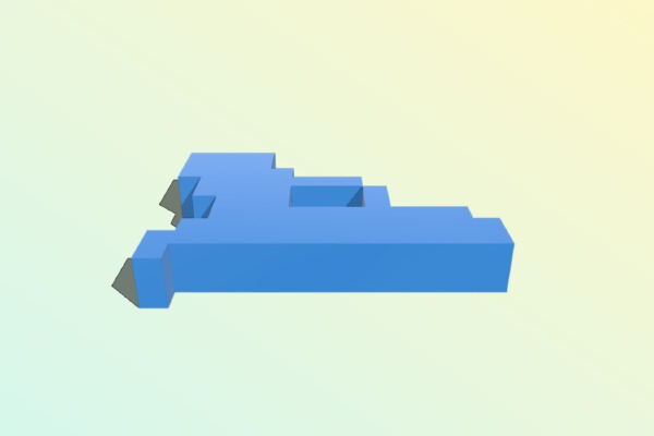 hand gun for legoman | 3d print model