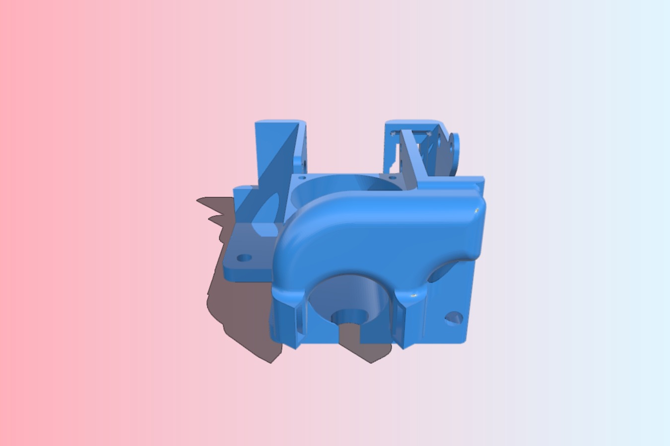 Anycubic Chiron direct drive modification (almost all factory parts: extruder, v5 hotend, 4010 fan, 5015 radial fan))