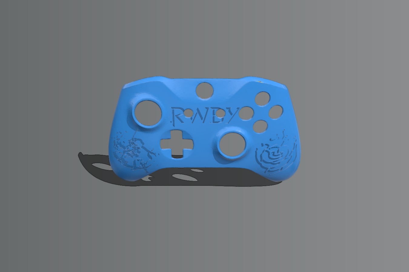 Xbox One S Custom Controller Shell: RWBY Ruby Rose Edition
