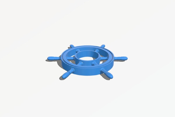 Captain's Wheel Spinner | 3d print model