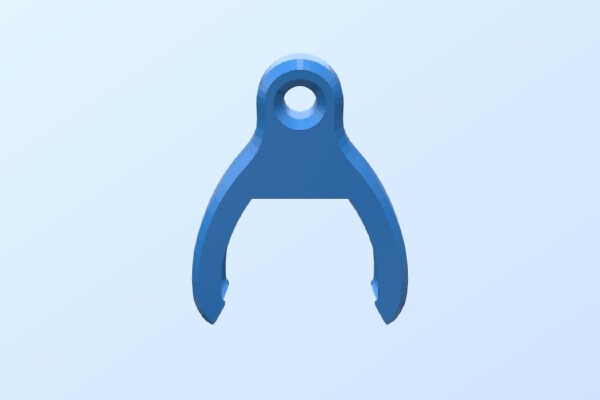 Guitar Pick Keychain Holder - Supportless | 3d print model