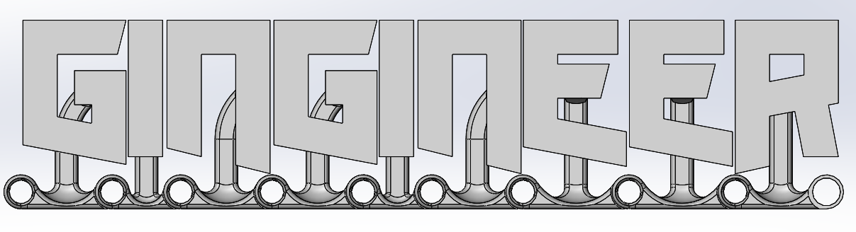 Gingineer _ Engineer _ Ginger Modular Name Plate | 3d print model