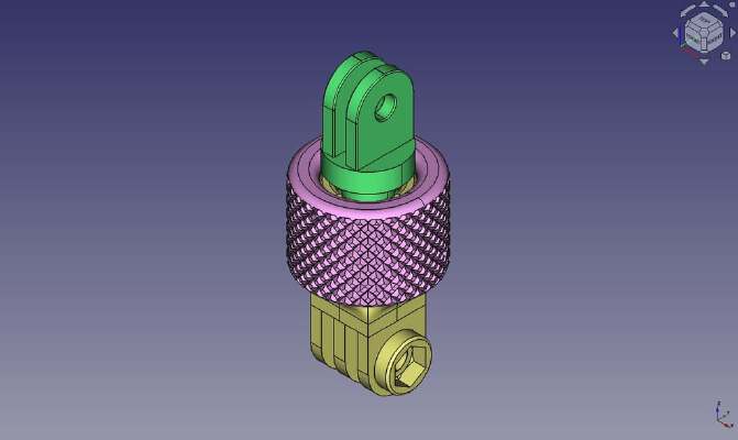 GoPro Swivel Ball - Universal Mount | 3d print model