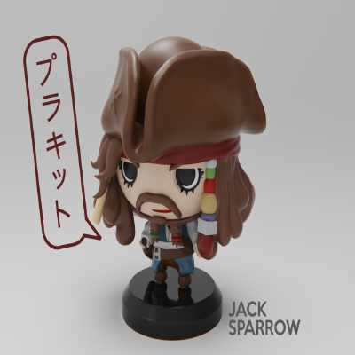 PIRATES OF THE CARIBBEAN - JACK SPARROW | 3d print model