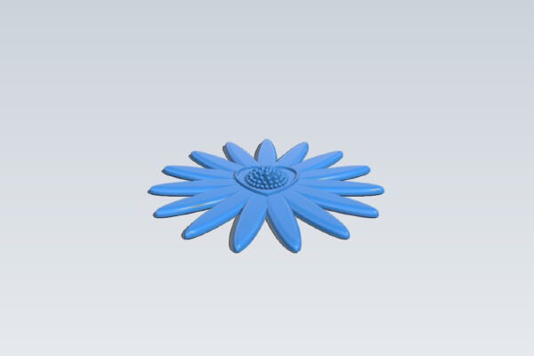 Daisy Love Flower | 3d print model
