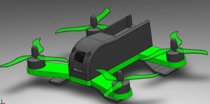 210mm FPV Drone Multi Copter 3D printed | 3d print model