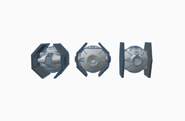 Ei9ht - Chubby Tie-Fighters | 3d print model