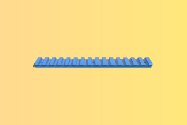Nerf Longshot Pump Grip Rail for Worker F10555 | 3d print model