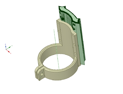 MPCNC F Spindle mount for 65mm router_spindle | 3d print model