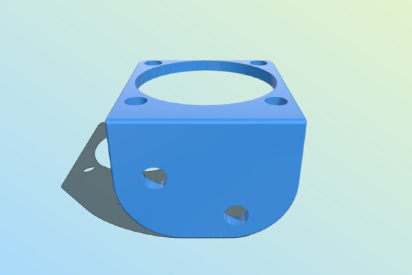Tevo tarantula pro fan bracket for TMC upgrade. | 3d print model