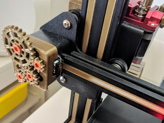 Ender 3 Pro - QR Code Cover (Steampunk Gears) | 3d print model