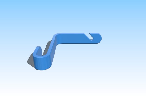 Customized, Easy Print, Car Seat Bag Hook | 3d print model