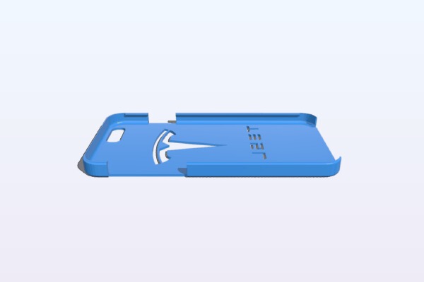 iPhone 6 case with Tesla Motors logo on it. | 3d print model