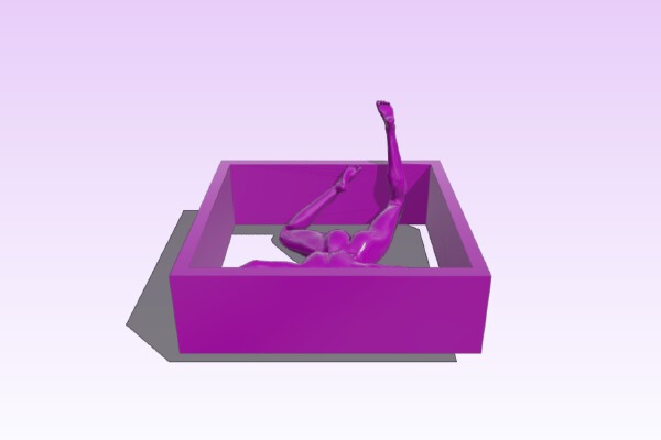 Squared women | 3d print model
