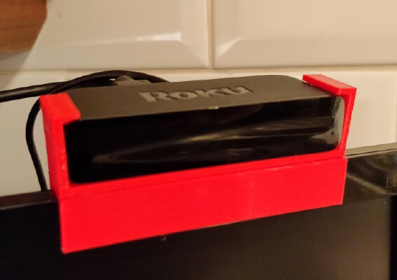 Roku Express TV_Monitor clip | 3d print model