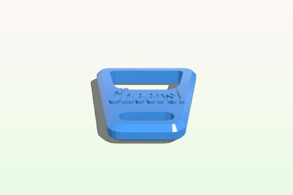 Customizeable Multi-Language Coin-Op Opener | 3d print model