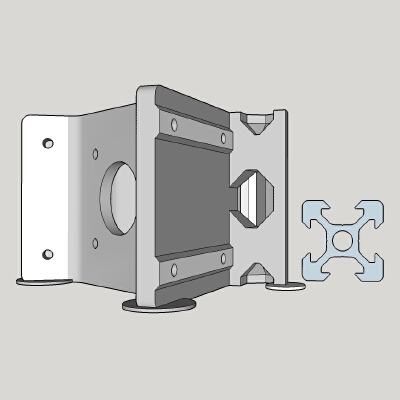 Kossel frame 2020 (M3 holes and V-slot profile) | 3d print model