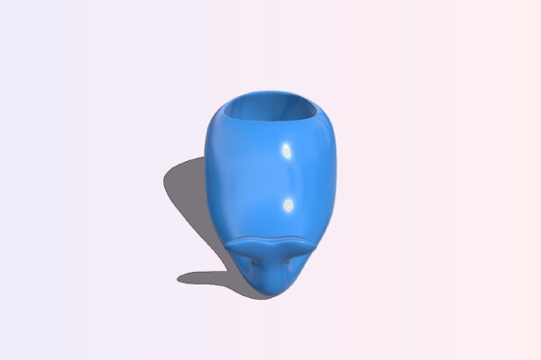 Cute whale planter | 3d print model