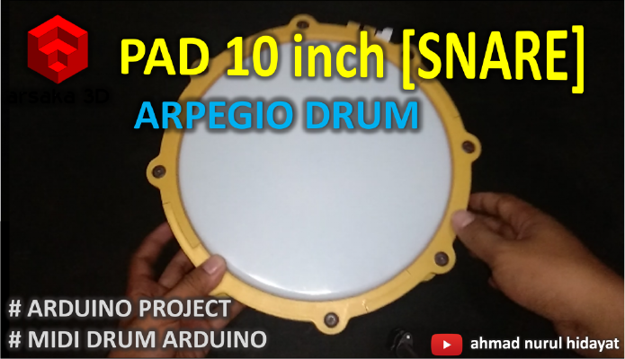SNARE - DIY MIDI DRUM PAD 10ich | 3d print model
