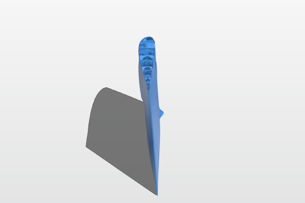 P47 Thunderbolt, WingR1 testpart - retract version | 3d print model