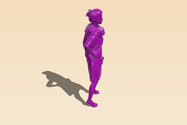 Elegant woman | 3d print model
