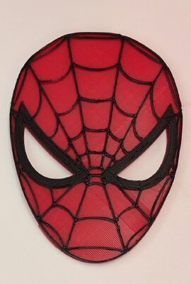 Spiderman two piece plaque | 3d print model