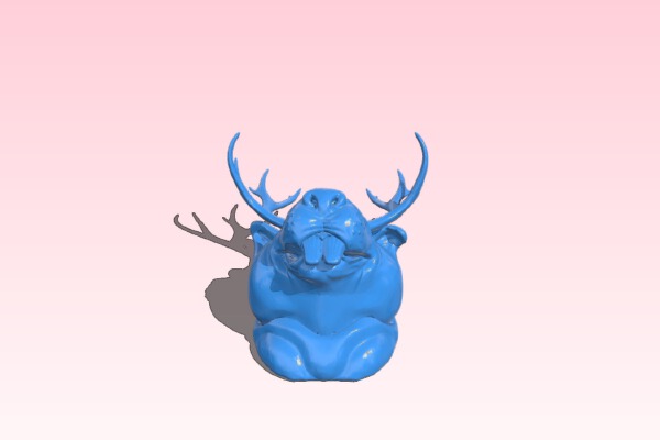 jackalope head | 3d print model