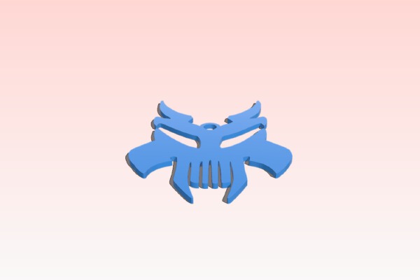 Dragon Skull Pendant | 3d print model