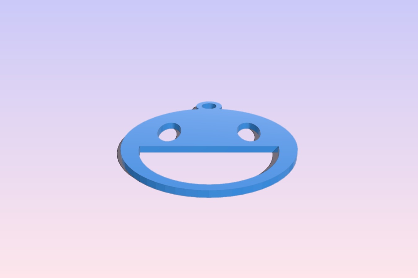 smiley face keyring