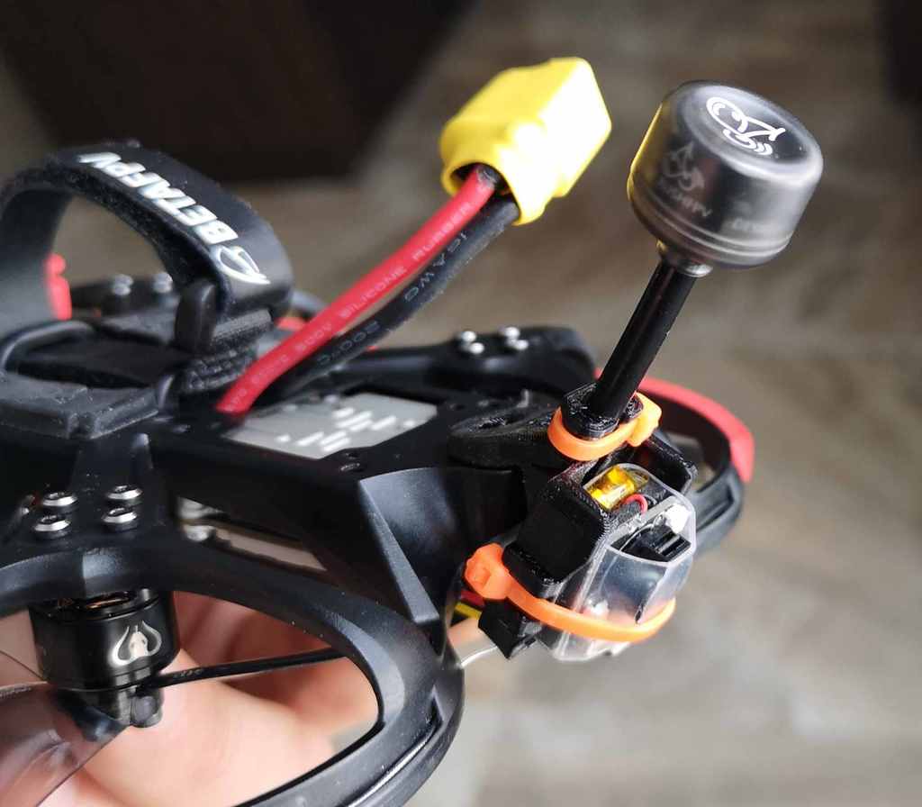 BetaFPV 95X v3 Vista Antenna Mount and SelfPowered Buzzer Mount