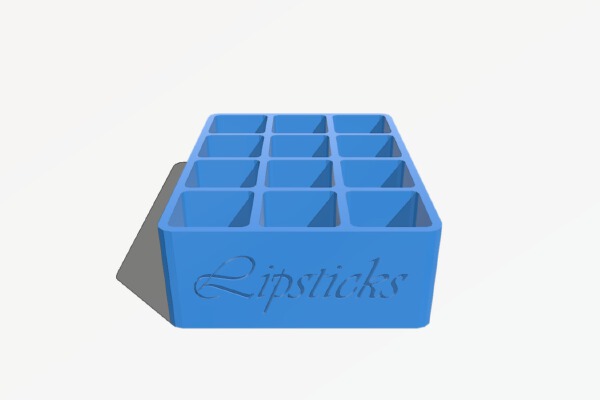 Lipstick Tray | 3d print model