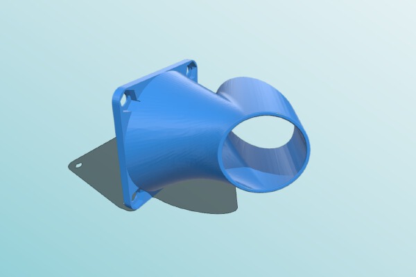 Spinnetti's Printrbot Metal Simple Fan Shroud | 3d print model