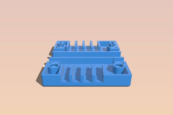 Parametic_PowerPole_Breakout_cascade_Remix | 3d print model