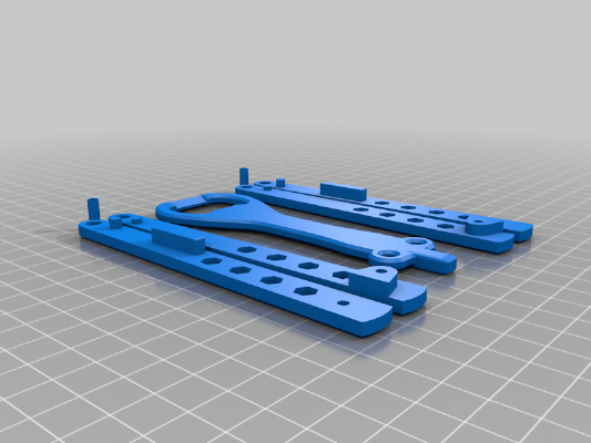 Butterfly knife bottle opener | 3d print model