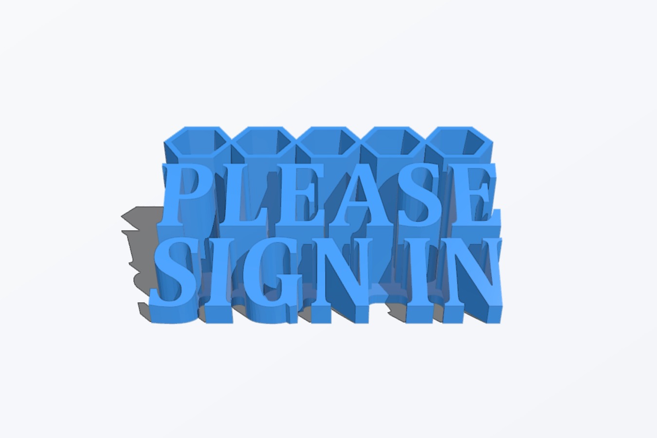 "Please Sign In" Desk Sign and Pen Holder