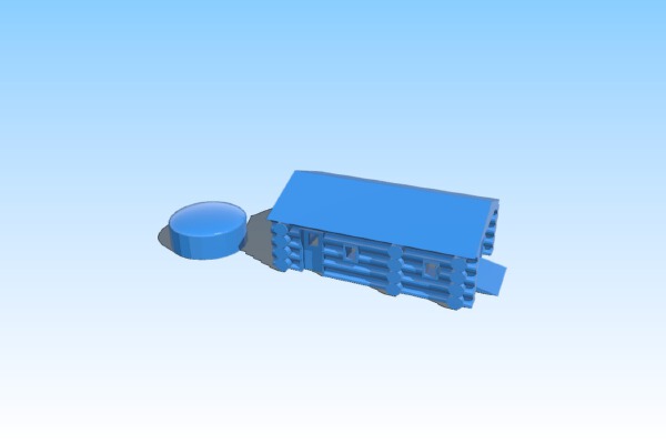 N scale log cabin | 3d print model