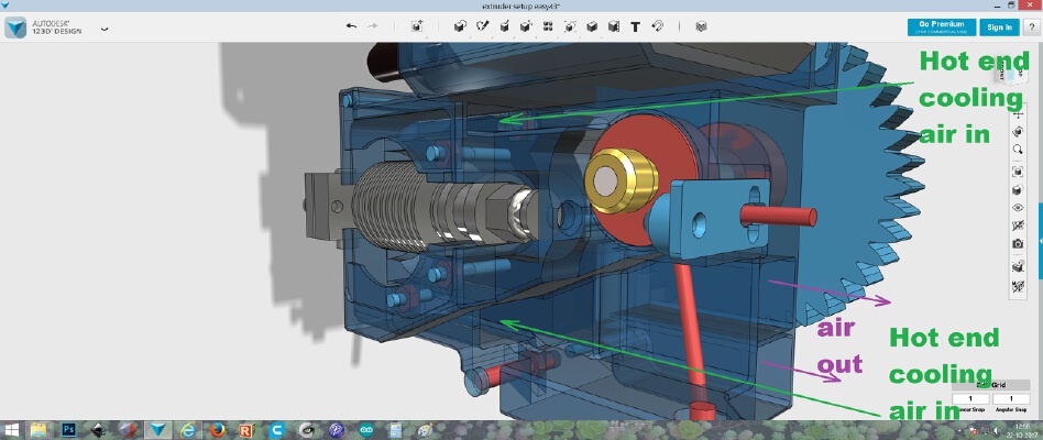 Easy exchange filament extruder | 3d print model