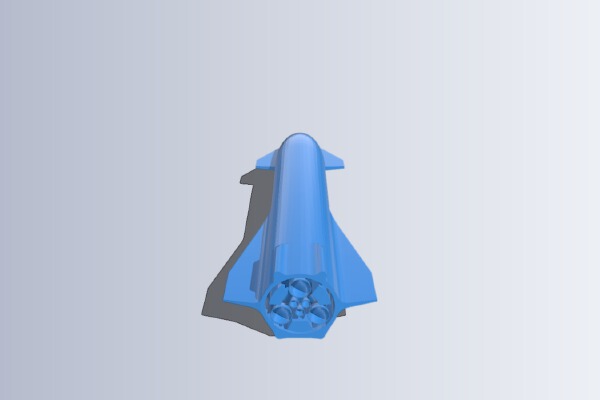 SpaceX's Starship (MK3) | 3d print model