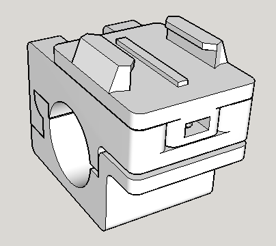 Triumph Speed Triple Handlebars support gopro _ iphone6 | 3d print model
