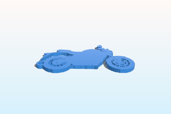 Honda Motorcycle Keyring (CB125R) | 3d print model