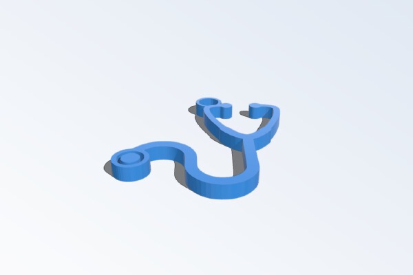 Stethoscope Keyring | 3d print model
