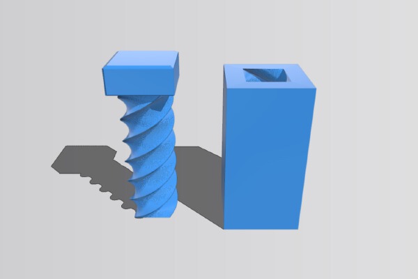 Simple screw | 3d print model