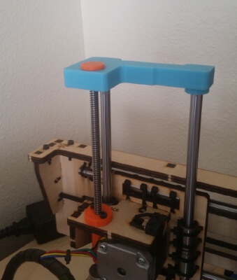 Printrbot Simple 1405 Z axis wobble stabilizer and z-ext acme nut | 3d print model