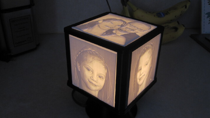 Rotating Lithophane Box for Monoprice Select Mini | 3d print model