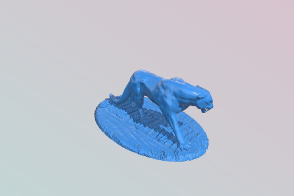 Lion on the grassland | 3d print model