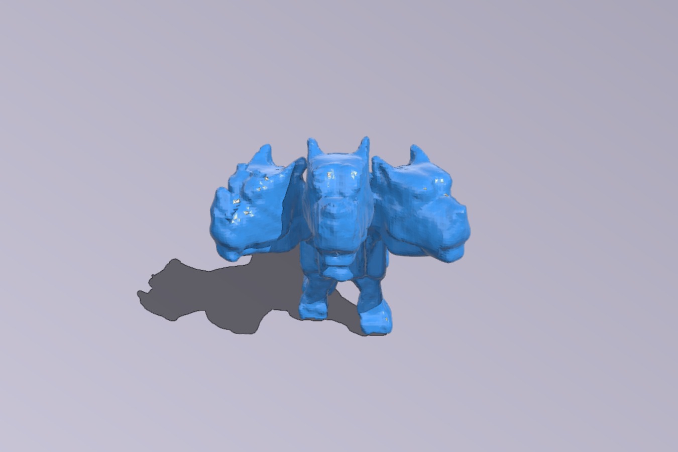 Fluffy 3-Headed Dog