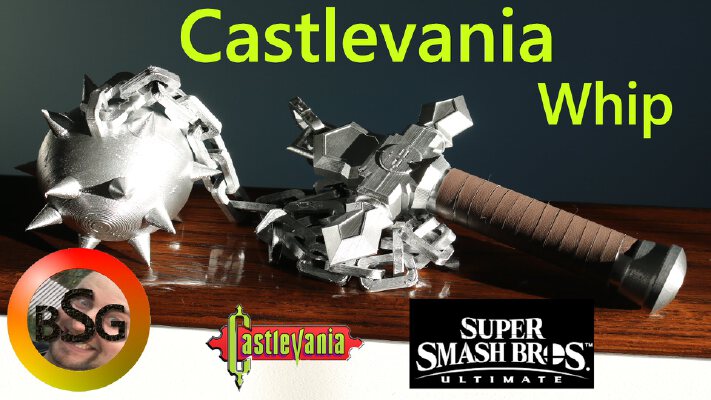 Simon_Richters Whip from Castlevania_Super Smash Bros Ultimate | 3d print model