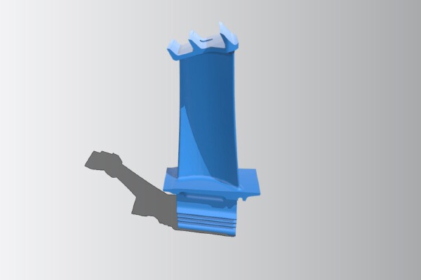 Simplified Turbine Blade | 3d print model
