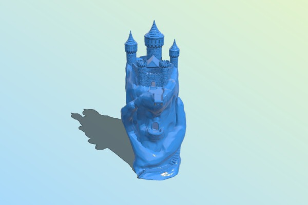Hand castle house | 3d print model